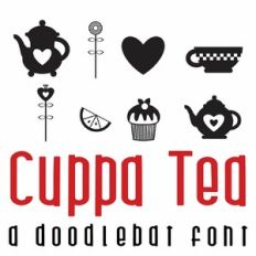 Cuppa Tea Doodlebat Font