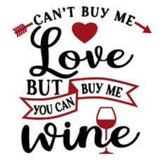 Megan Hardy Designs Can't Buy Love But Buy Wine