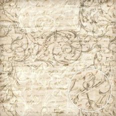 Cream Ephemera Romantic Love Linen Background Pattern