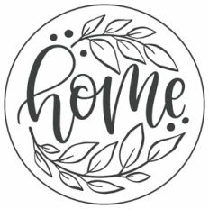 Home Round Frame