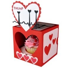 Valentine Heart Thump Cupcake Gift Box