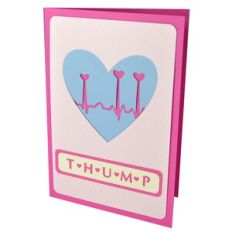 Thump Valentine Layered Stencil Card