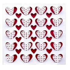 3D Little Dotty Hearts Card
