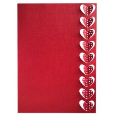 3D Little Dotty Hearts Lace Edged Card