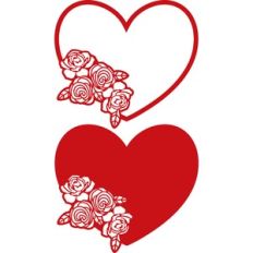 flowers in the heart
