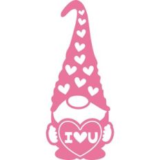 gnome i love you and hearts