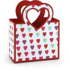 2 on12X12 Heart Handle Favor Box