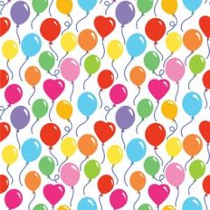 Birthday Bash Balloons Pattern