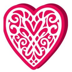 valentine heart card