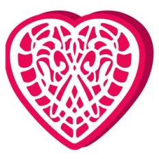 heart shaped card