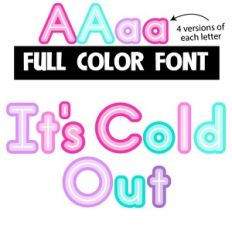 It's Cold Out Color Font