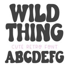BFC Wild Thing Retro Font