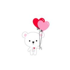 Panda with Balloons - Lots of Love