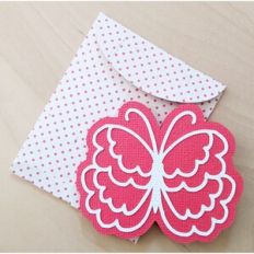 butterfly mini card and envelope