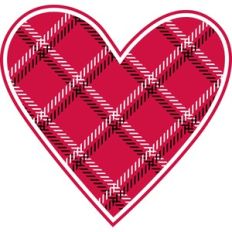 plaid heart