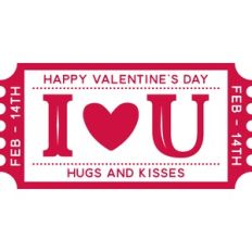 i love you ticket stub