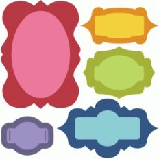 5 bracket frames and labels