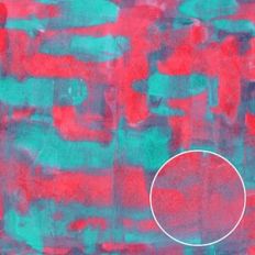 Rainy Days Teal Red Painted Monoprint Background Pattern
