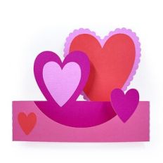 Hearts 3D Card