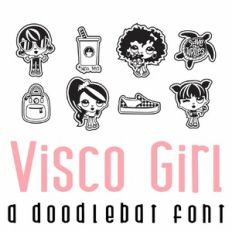 Visco Girl Doodlebat Font