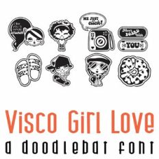 Visco Girl Love Doodlebat Font
