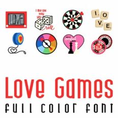 Love Games Full Color Font