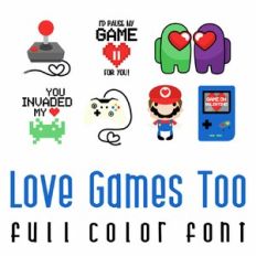 Love Games Too Full Color Font