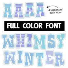 Whimsy Winter Color Font