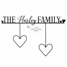 Family Tree Heart Decor - 2 People
