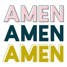 Amen Layered Quote