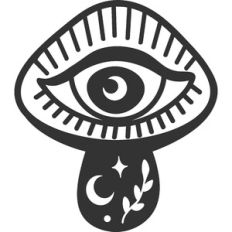 Magical Mushroom with Eye