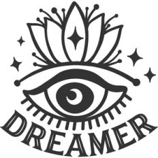 Dreamer Eye with Lotus Flower