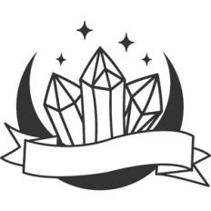 Celestial Crystals with Banner