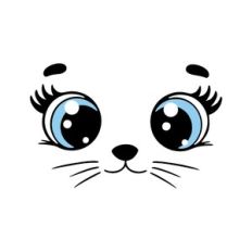 Cartoon eyes - with color accents