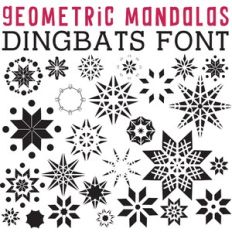 CG Geometric Mandalas Dingbats
