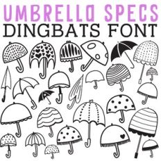 CG Umbrella Specs Dingbats