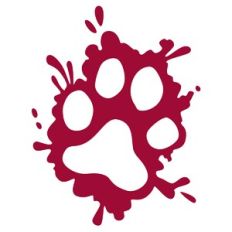 Paw Print Splatter