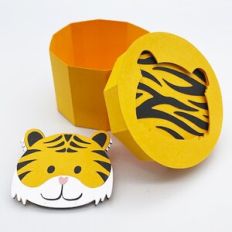 3D Tiger Bookmark Box - Cynthia Braga