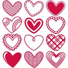 doodle hearts