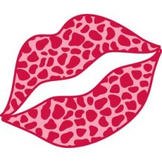 giraffe print lips