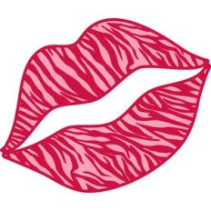 zebra print lips
