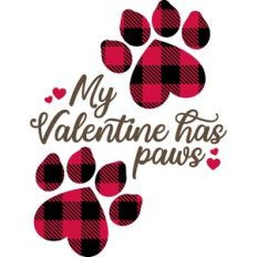 my valentine has paws