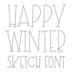 BFC Happy Winter Serif Sketch Font