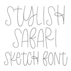 BFC Stylish Safari Cute Sketch Font