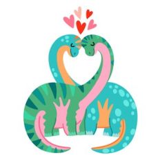 Brachiosaurus Dinosaur Valentines