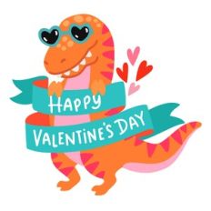 Happy Valentine's Day T-Rex