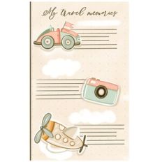 My travel memories print n cut Journal page