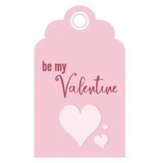Valentine's Day Heart Be My Valentine Gift Tag