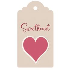 Valentine's Day Scallop Heart Sweetheart Gift Tag