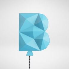 Cake topper letter B